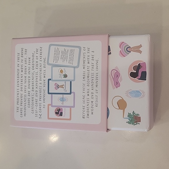Mindfulness Cards for Women - Pink and White - Picture 2 of 2